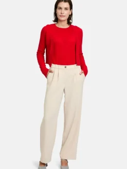 Betty Barclay Pullover & Strickjacken<Damen Kaschmir-Strickjacke rot uni