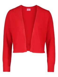Betty Barclay Pullover & Strickjacken<Damen Kaschmir-Strickjacke rot uni
