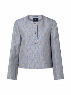 JOOP! Blazer<Damen Kastenjacke - Jolly blau mais gemustert