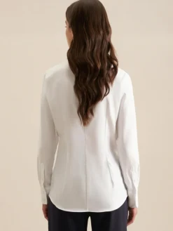 Damen Seidensticker Blusen>Damen Kelchkragenbluse - Uni