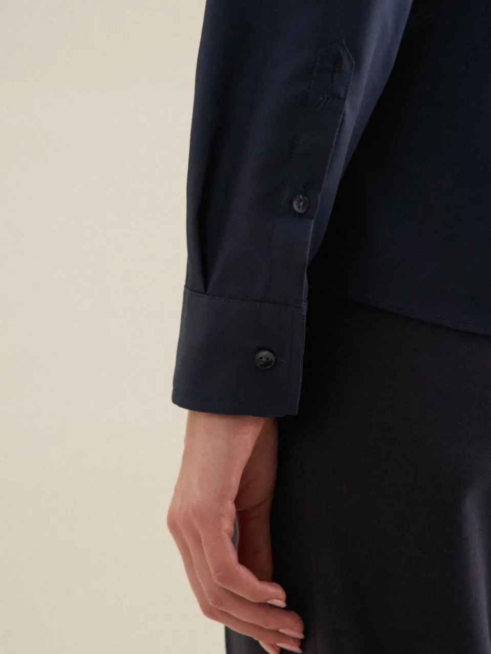 Seidensticker Blusen<Damen Klassische Bluse - Uni blau uni