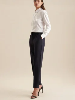 Seidensticker Blusen<Damen Klassische Bluse - Uni weiß uni