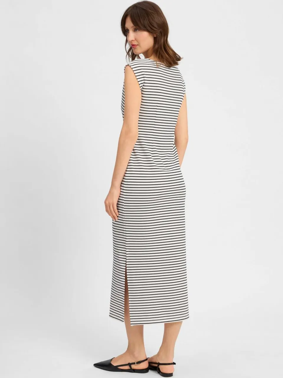 zero Kleider<Damen Kleid weiß marine gestreift