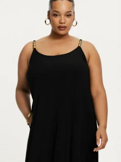 YOEK Kleider<Damen Kleid schwarz uni