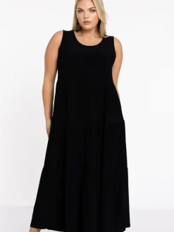 YOEK Kleider<Damen Kleid schwarz uni
