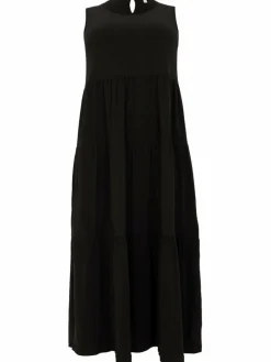 YOEK Kleider<Damen Kleid schwarz uni