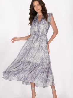 Faina Kleider<Damen Kleid mehrfarbig gemustert