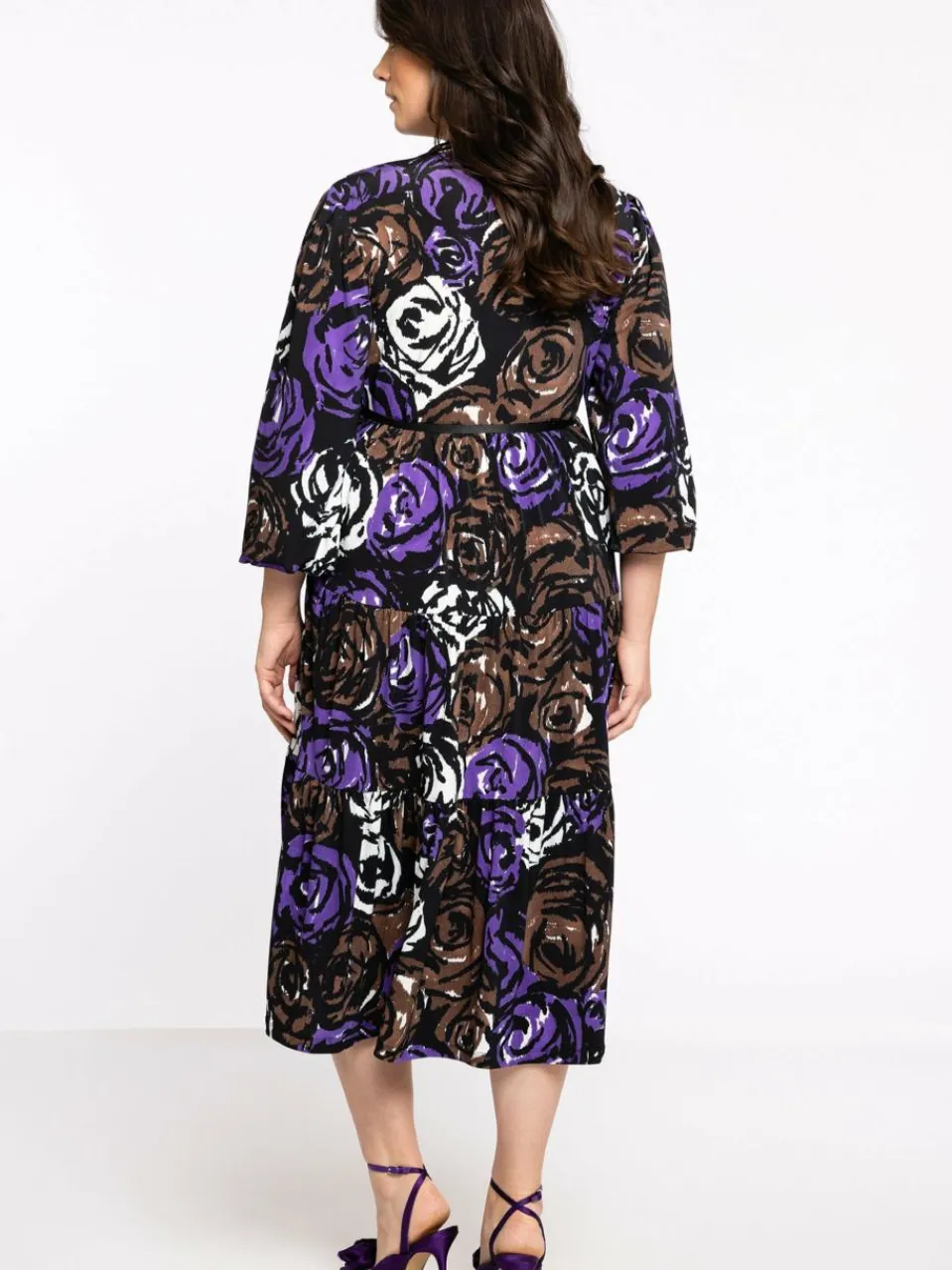 YOEK Kleider<Damen Kleid schwarz bedruckt