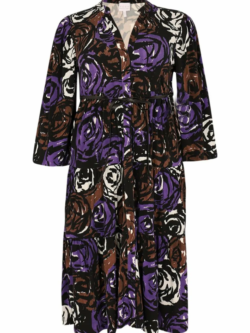 YOEK Kleider<Damen Kleid schwarz bedruckt