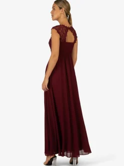 Kraimod Kleider<Damen Kleid bordeaux uni