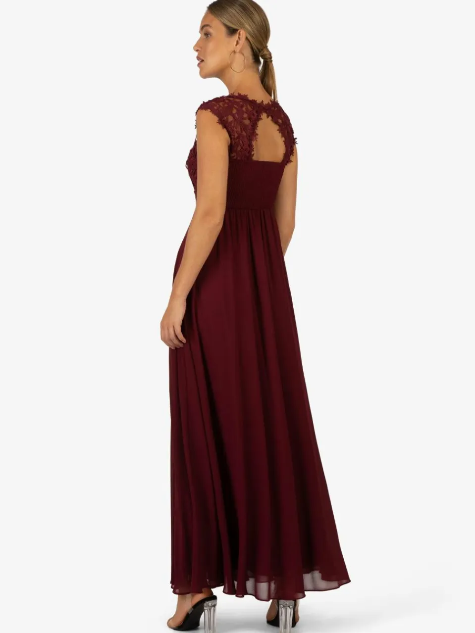 Kraimod Kleider<Damen Kleid bordeaux uni