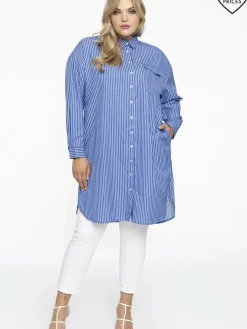 YOEK Kleider<Damen Kleid blau gestreift