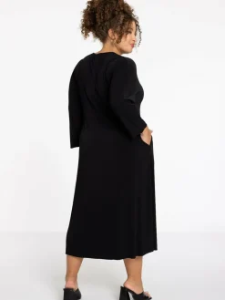 YOEK Kleider<Damen Kleid schwarz uni