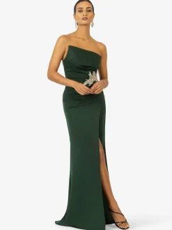 Kraimod Kleider<Damen Kleid grün uni