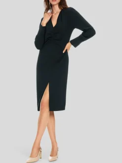 Marc Cain Kleider<Damen Kleid blau uni