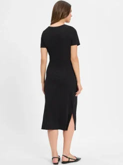 s.Oliver Kleider<Damen Kleid schwarz uni