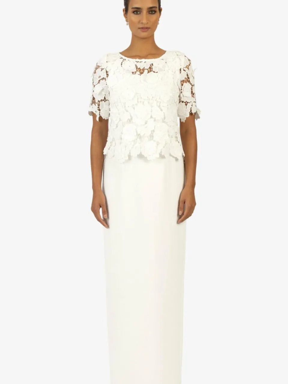 Kraimod Kleider<Damen Kleid weiß gemustert