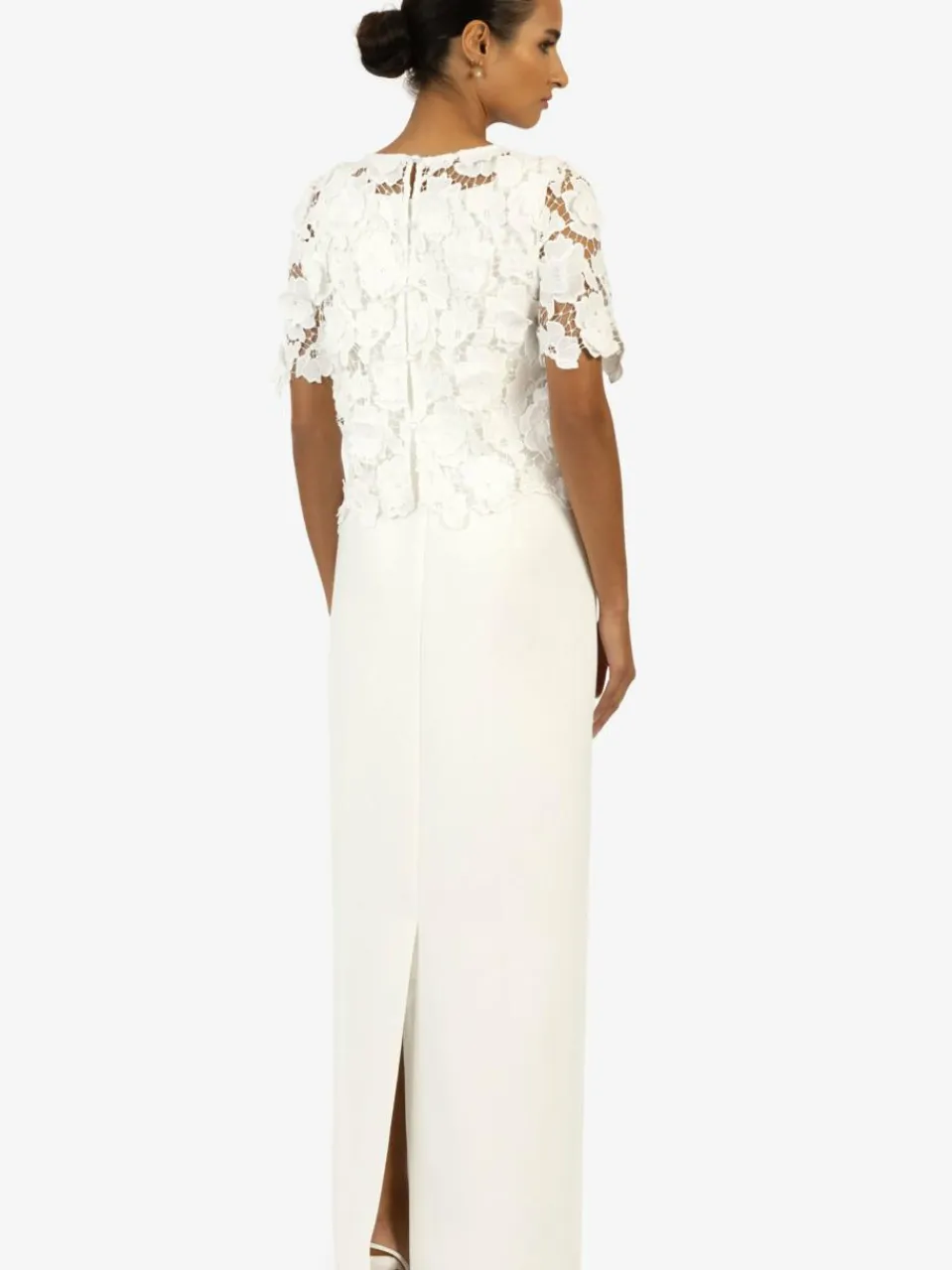 Kraimod Kleider<Damen Kleid weiß gemustert