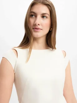 BOSS Kleider<Damen Kleid - Dileky weiß uni