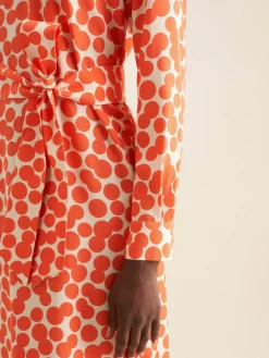 Seidensticker Kleider<Damen Kleid - Druck orange bedruckt