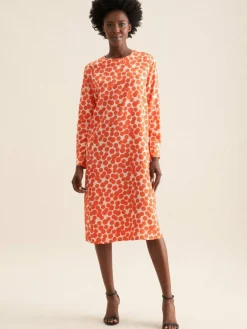 Seidensticker Kleider<Damen Kleid - Druck orange bedruckt