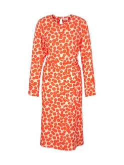 Seidensticker Kleider<Damen Kleid - Druck orange bedruckt