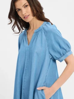 Marie Lund Kleider<Damen Kleid - Maria bleached uni