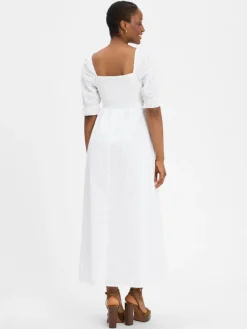 Noisy May Kleider<Damen Kleid - NMSommer weiß uni