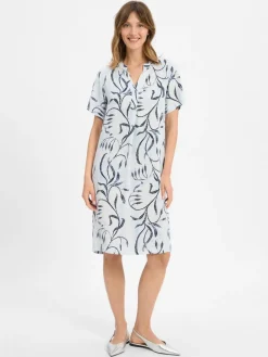 soyaconcept® Kleider<Damen Kleid - SC-Sabira 3 hellblau marine gemustert