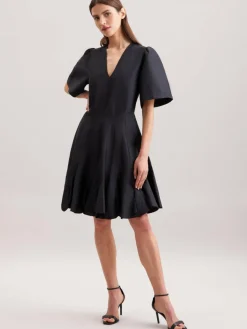 Seidensticker Kleider<Damen Kleid - Uni schwarz uni