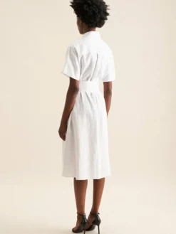 Seidensticker Kleider<Damen Kleid - Uni weiß uni