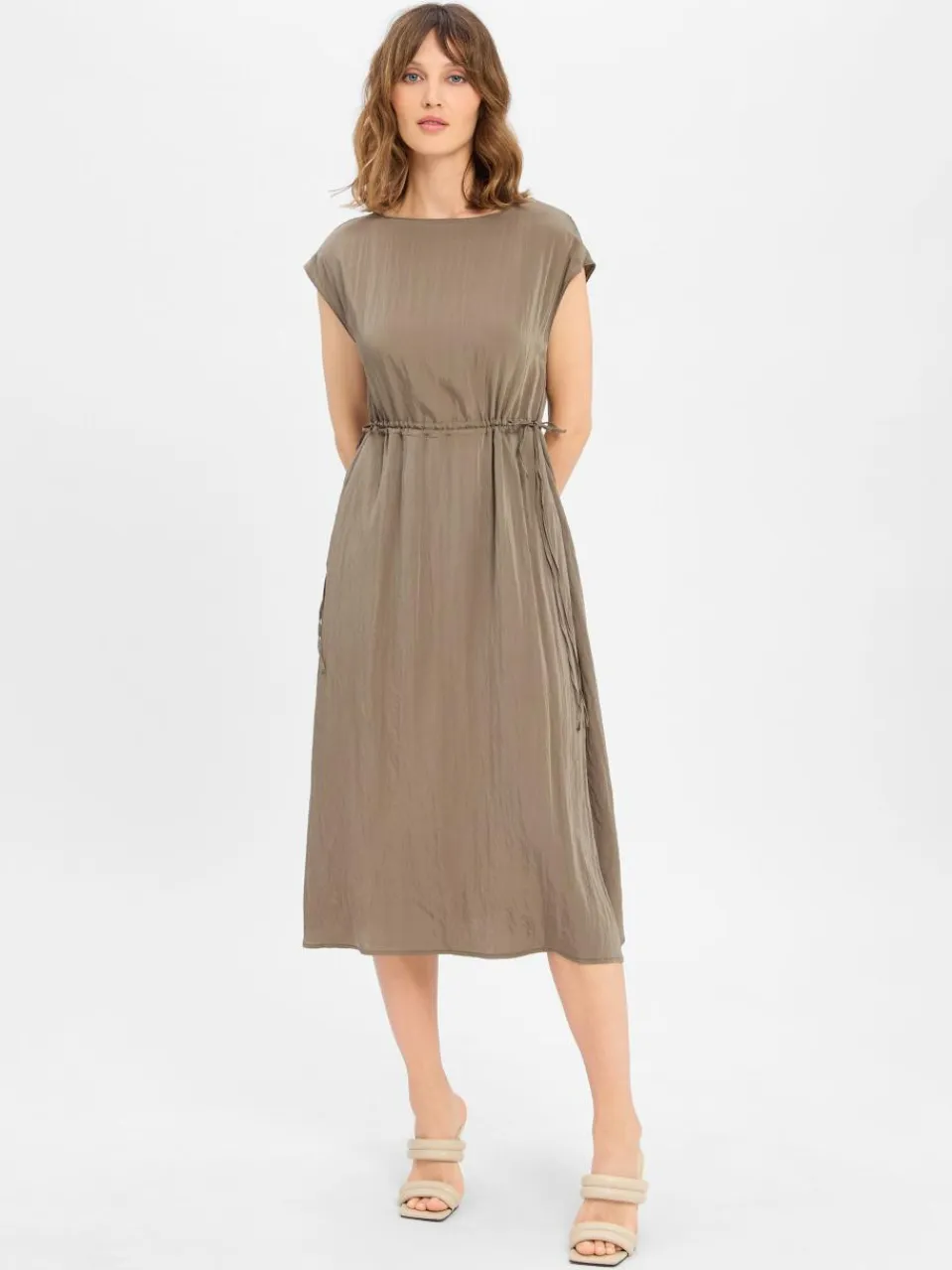 Opus Kleider<Damen Kleid - Witrana khaki uni