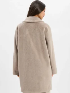 Damen Rofa Jacken & Westen>Damen Kunstfelljacke