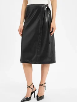 Damen BOSS Röcke>Damen Kunstleder-Wickelrock - Vinny