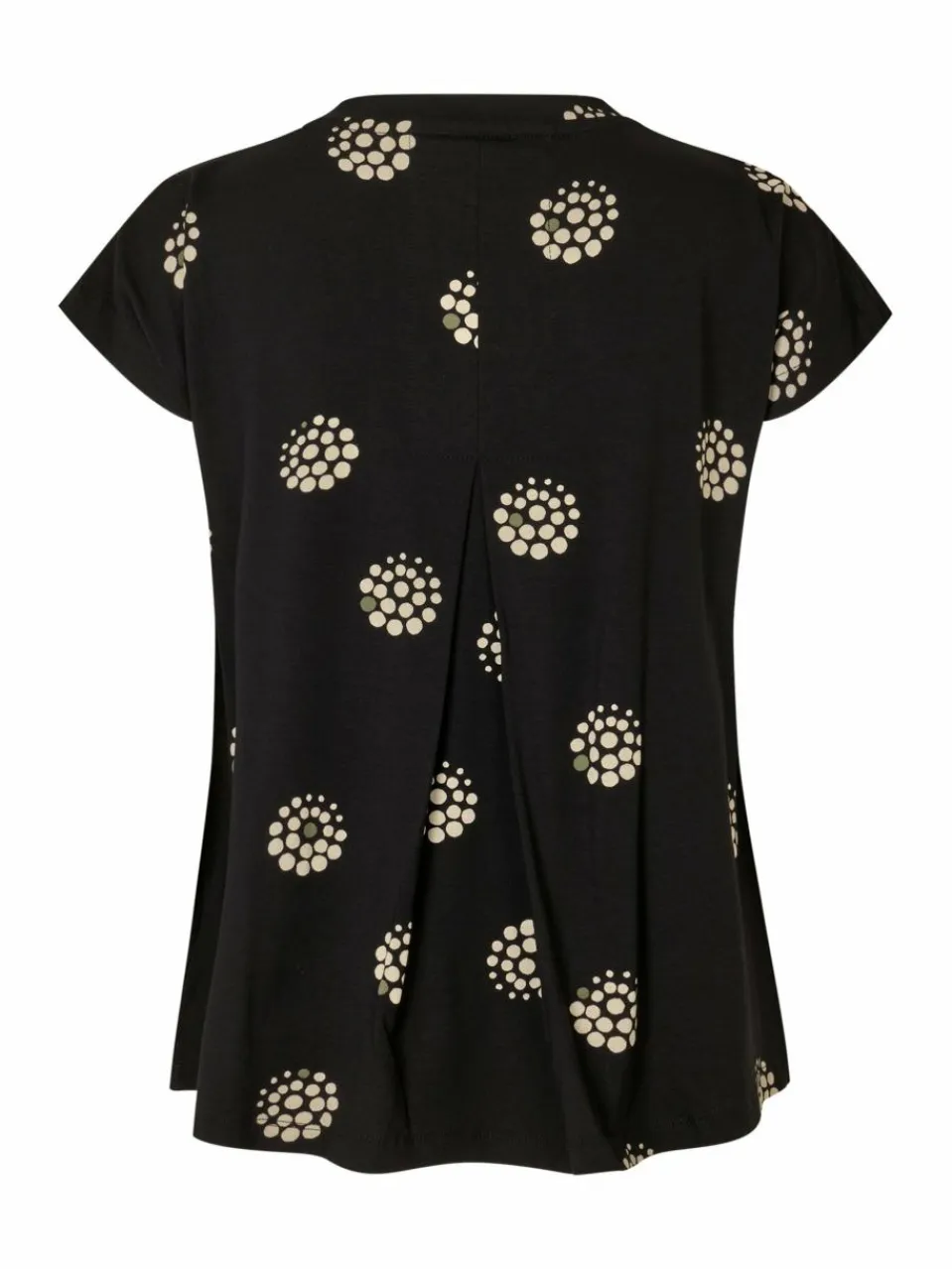 Masai Shirts & Tops<Damen Kurzarm T-shirt schwarz gemustert