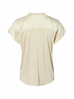 Someday Blusen<Damen Kurzarmbluse - Koralie sand uni