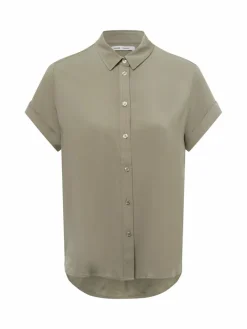 Samsøe Samsøe Blusen<Damen Kurzarmbluse - Majan schilf uni