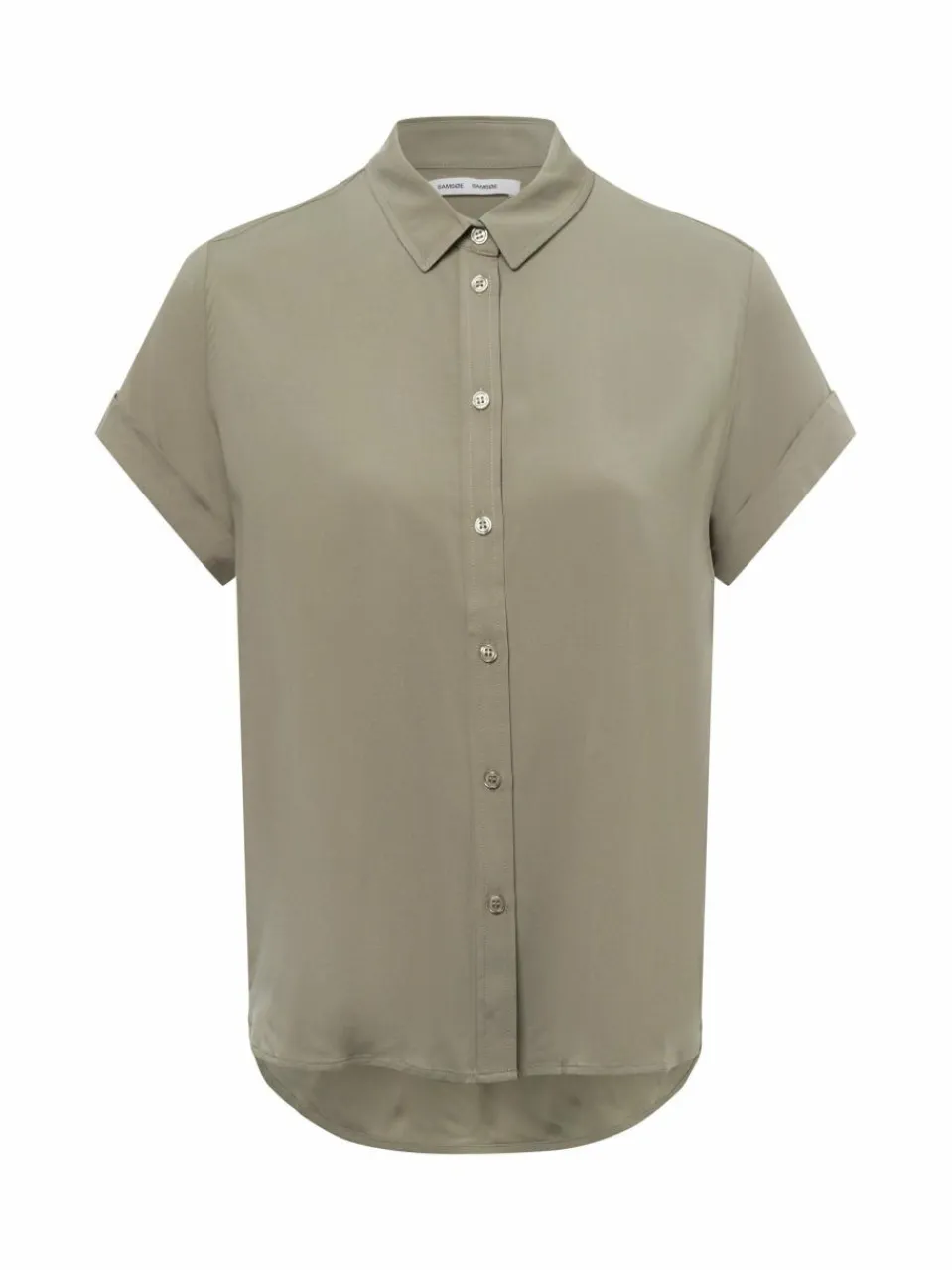 Samsøe Samsøe Blusen<Damen Kurzarmbluse - Majan schilf uni