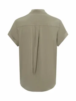 Samsøe Samsøe Blusen<Damen Kurzarmbluse - Majan schilf uni