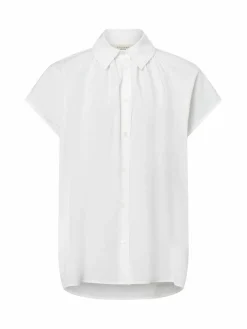 Weekend Max Mara Blusen<Damen Kurzarmbluse - Vallo weiß uni