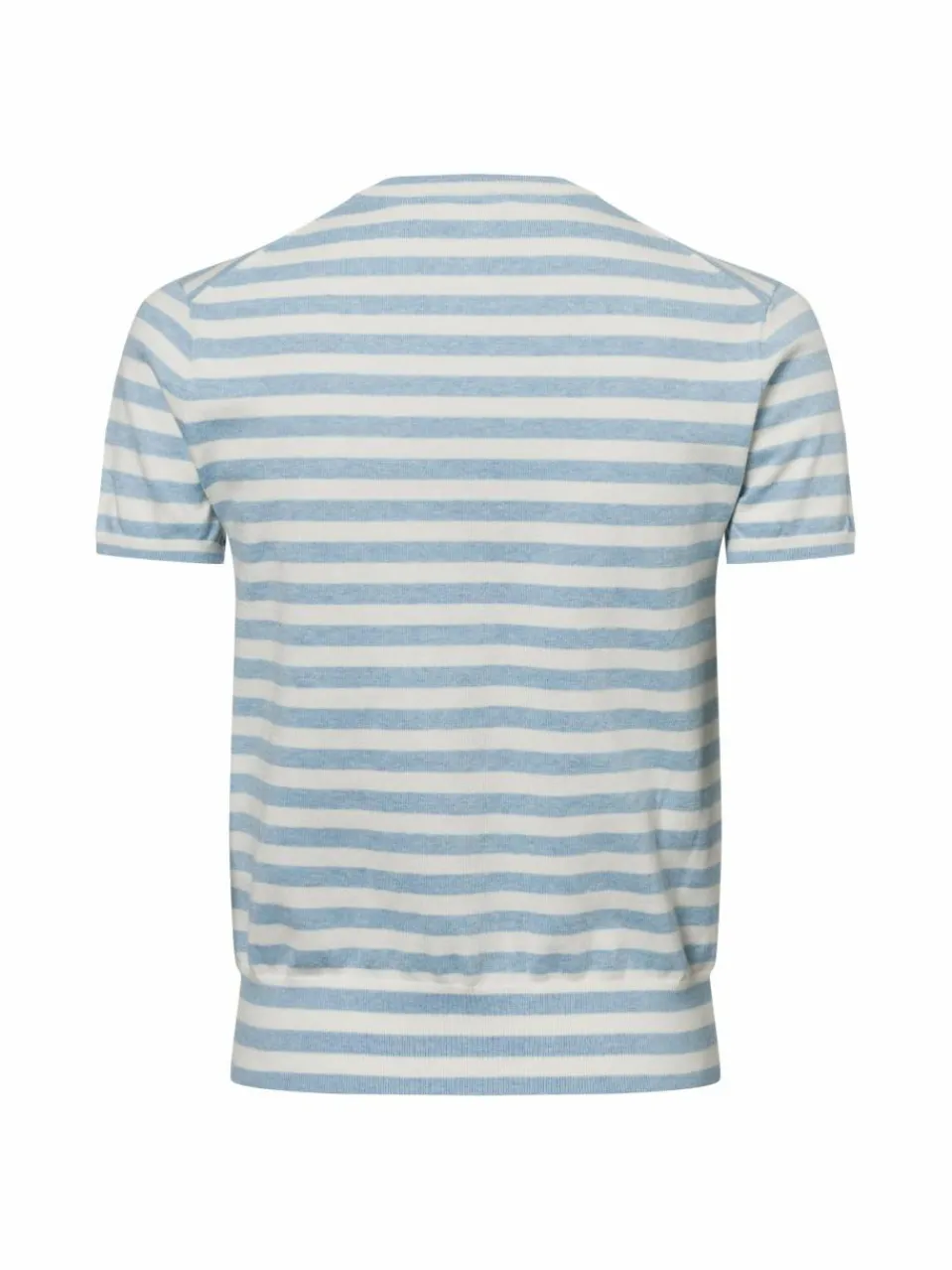 Polo Ralph Lauren Pullover & Strickjacken<Damen Kurzarm-Pullover hellblau ecru gestreift