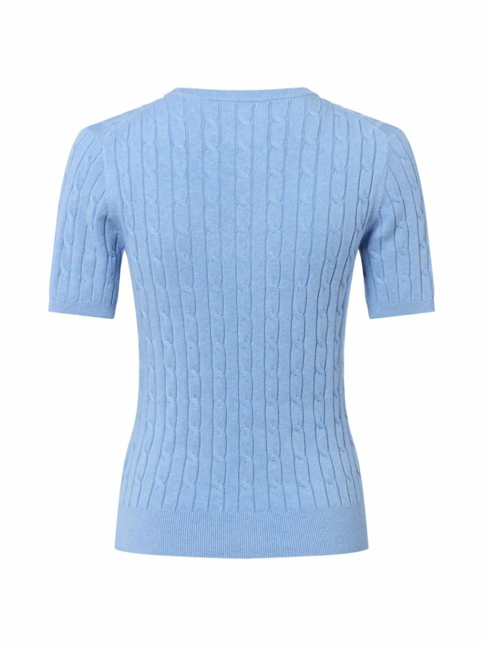 Gant Pullover & Strickjacken<Damen Kurzarmpullover hellblau meliert