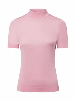 Ipuri Essentials Pullover & Strickjacken<Damen Kurzarm-Pullover mit Seiden-Anteil altrosa uni