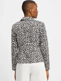 Betty Barclay Blazer<Damen Kurzblazer weiß schwarz gemustert