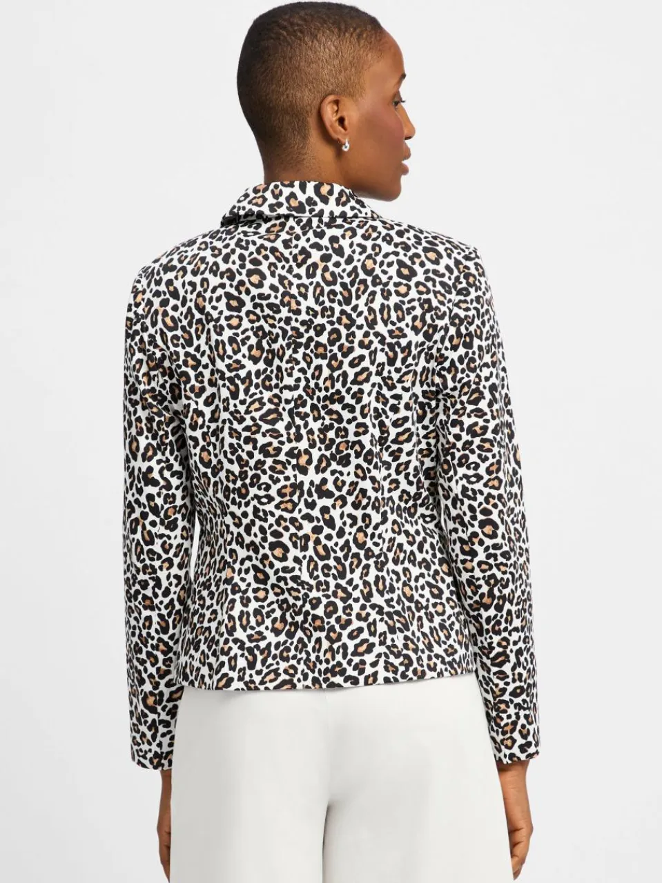 Betty Barclay Blazer<Damen Kurzblazer weiß schwarz gemustert