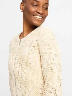 comma Blazer<Damen Kurzblazer sand strukturiert