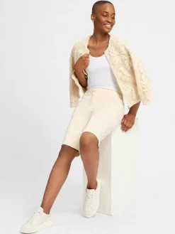 comma Blazer<Damen Kurzblazer sand strukturiert
