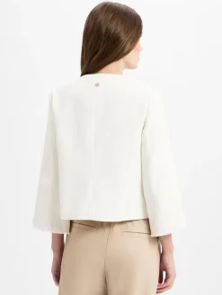 JOOP! Blazer<Damen Kurzblazer - Jovanna weiß strukturiert