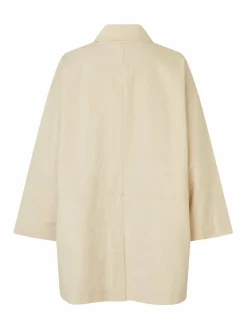 Masai Jacken & Westen<Damen Kurzmantel weiß uni