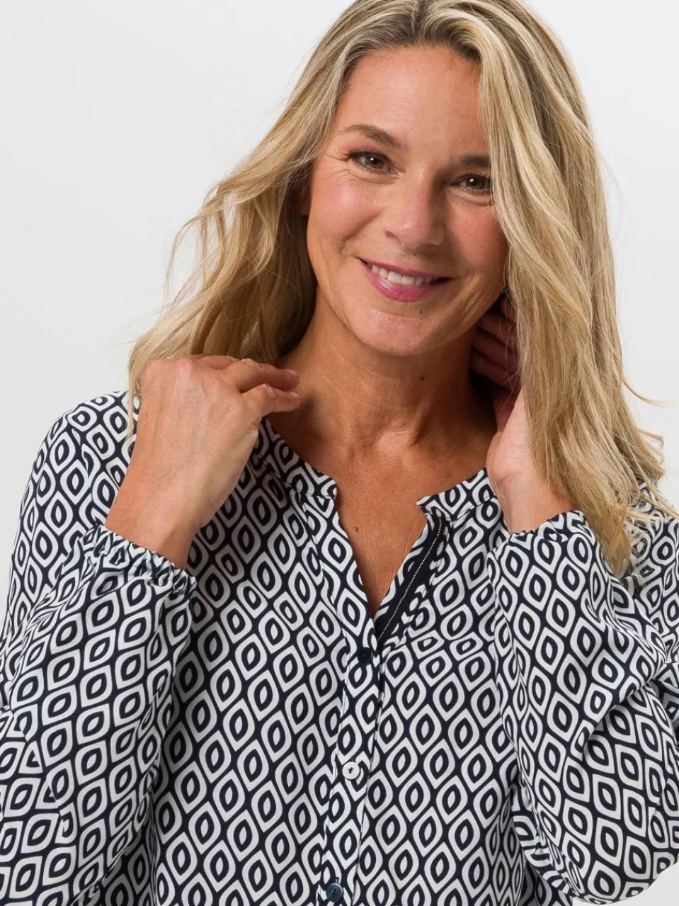 Damen Frank Walder Blusen>Damen Langarmbluse